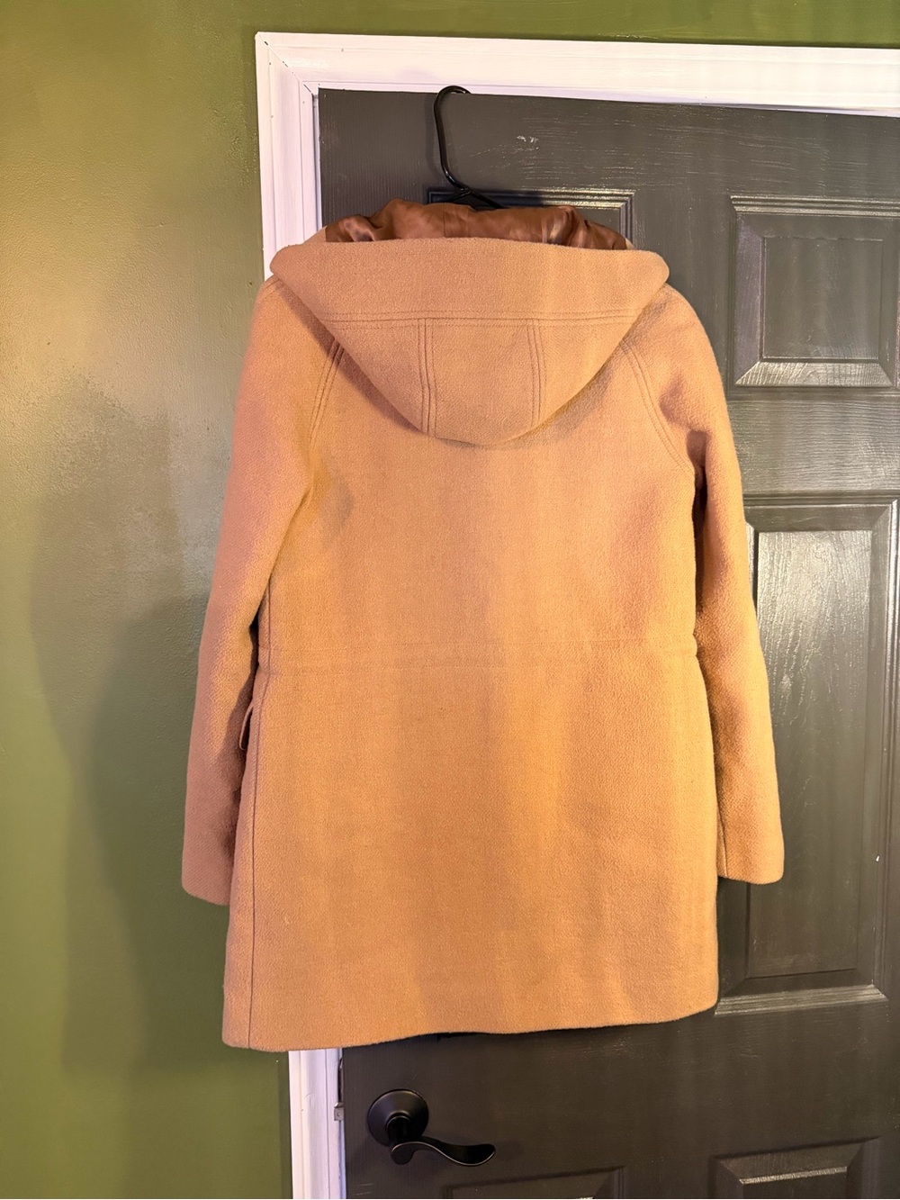 J. Crew Hooded Wool Pea Coat in Camel - Picture 5 of 5
